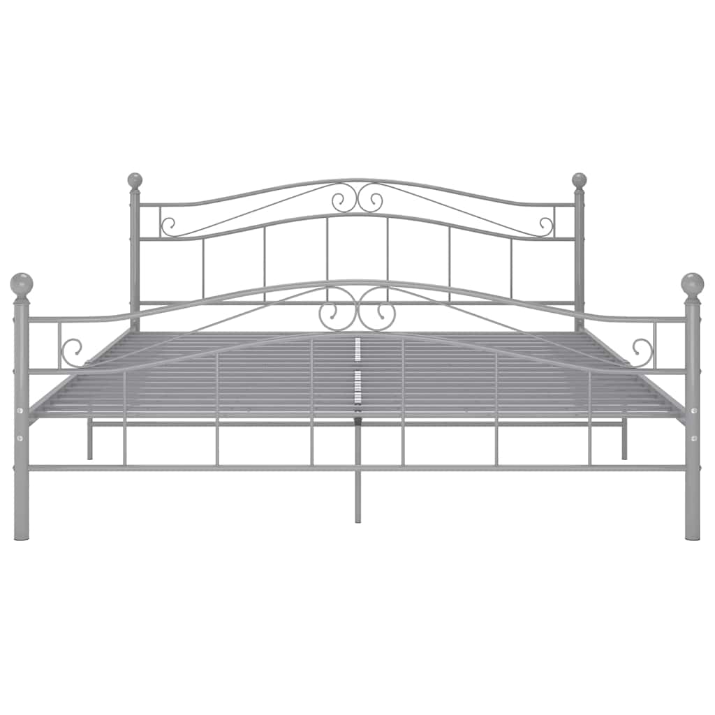 Okvir za krevet sivi metalni 180 x 200 cm