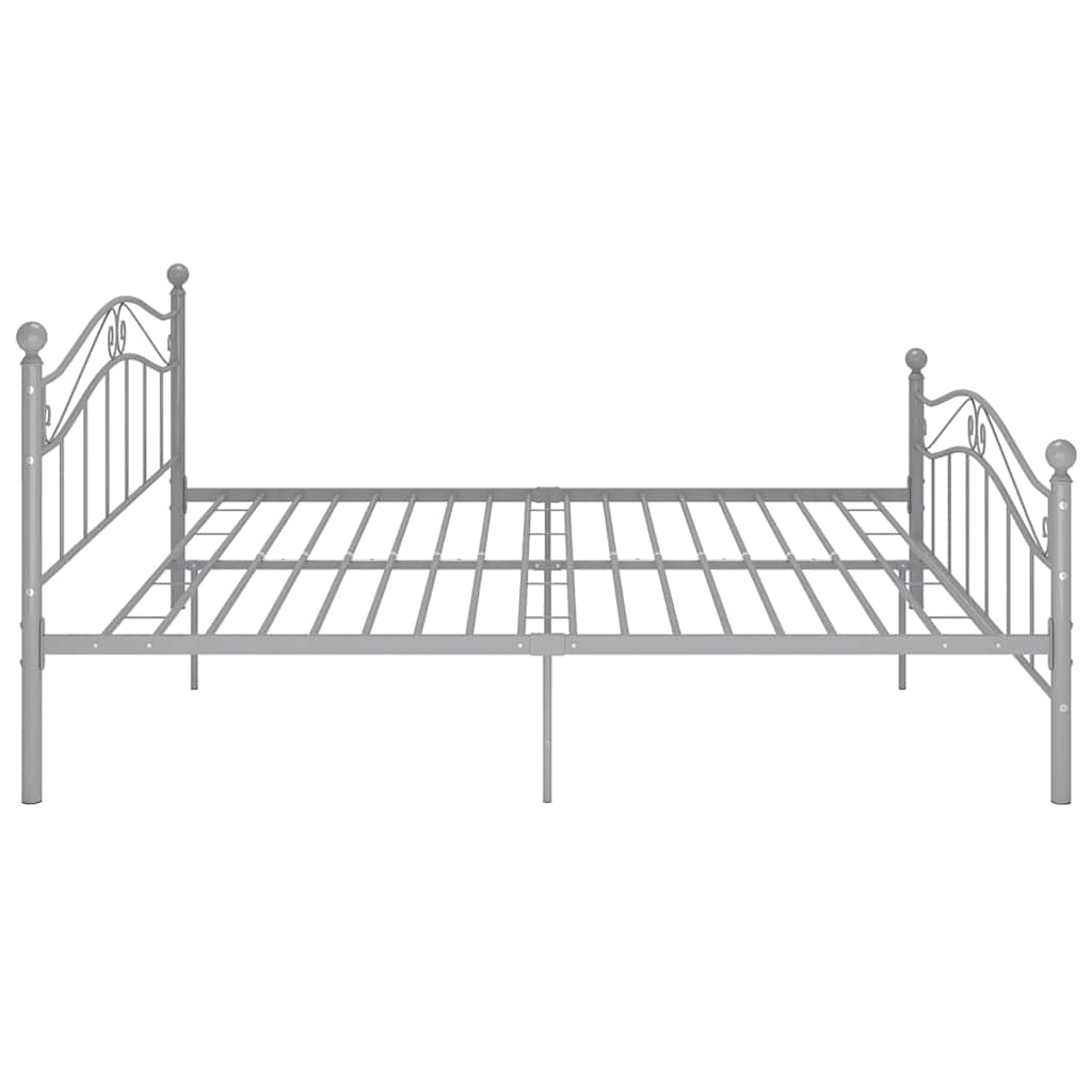 Okvir za krevet sivi metalni 180 x 200 cm