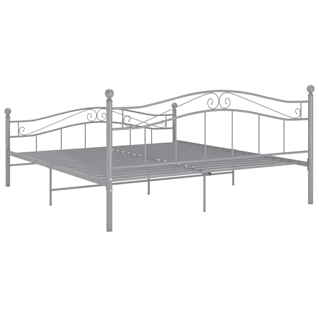 Okvir za krevet sivi metalni 180 x 200 cm