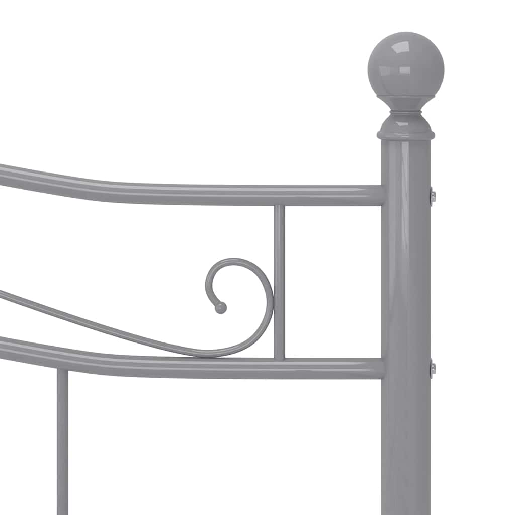 Okvir za krevet sivi metalni 180 x 200 cm