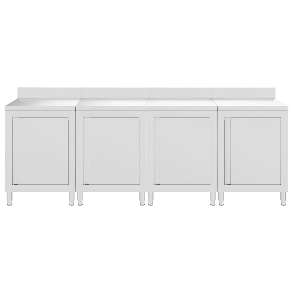 Komercijalni ormarić s radnom pločom 240 x 60 x 96 cm čelični