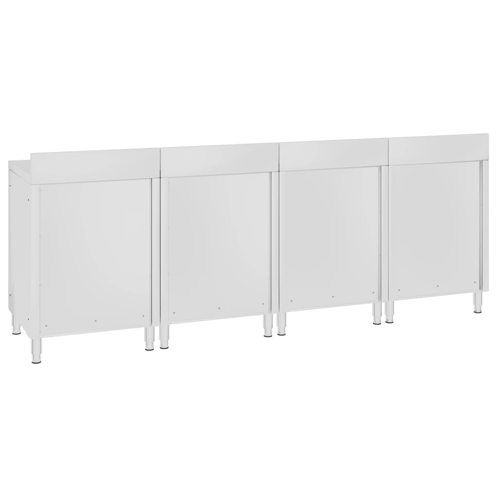 Komercijalni ormarić s radnom pločom 240 x 60 x 96 cm čelični