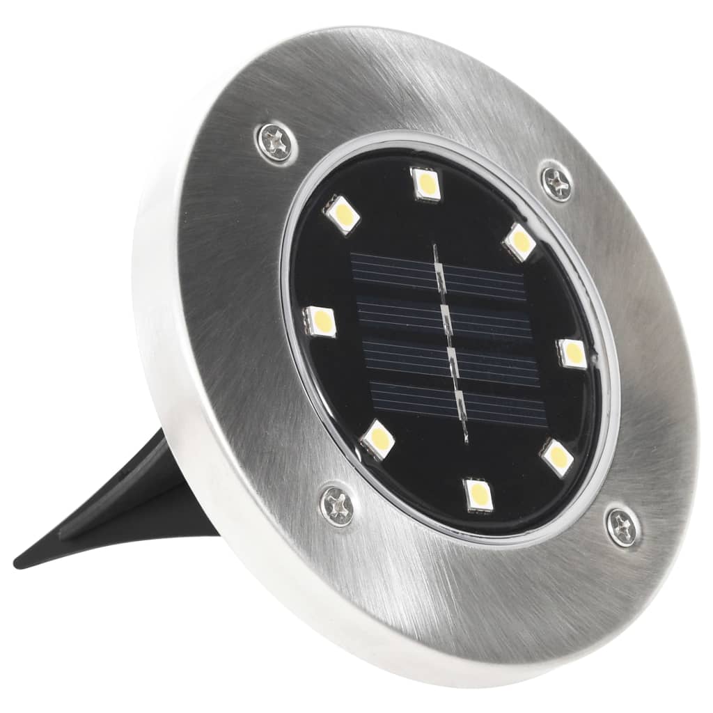 Solarne podne svjetiljke 8 kom s LED žaruljama RGB