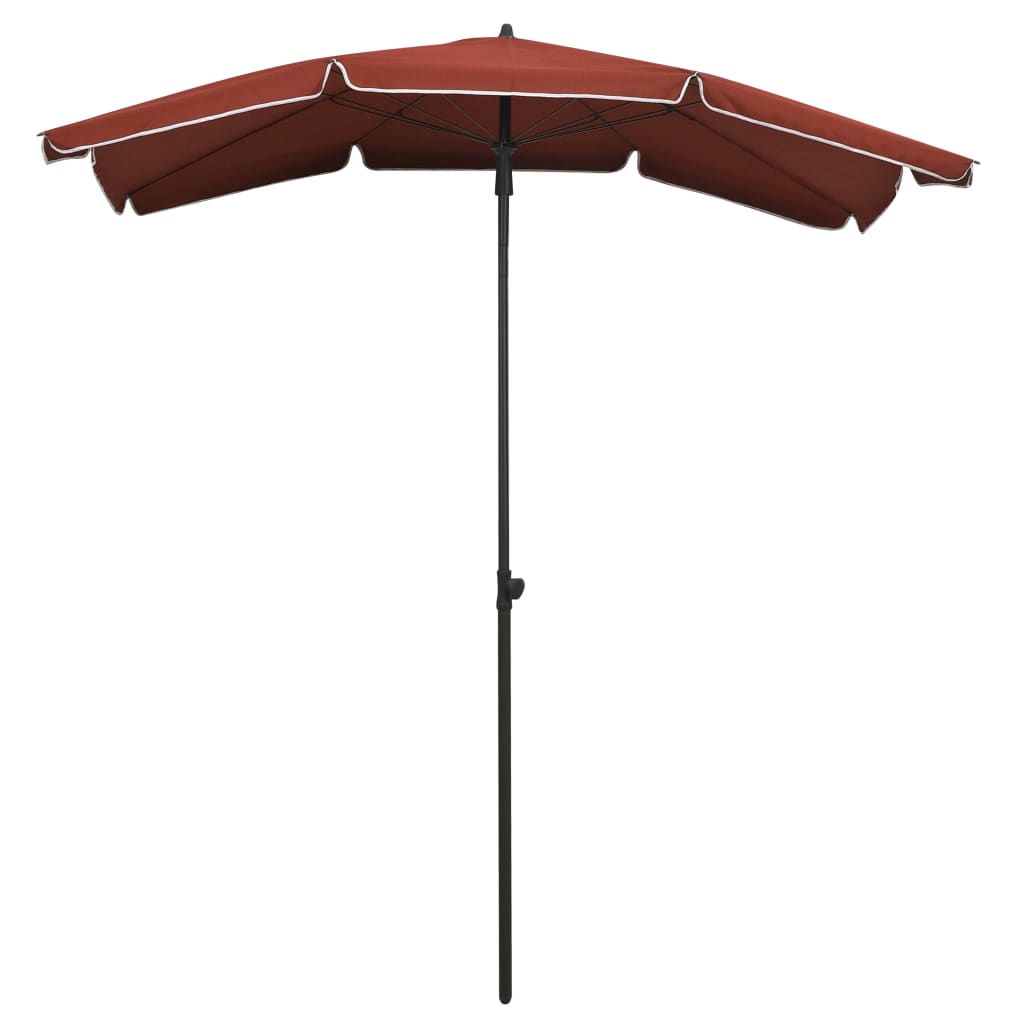 Vrtni suncobran sa stupom 200 x 130 cm terakota