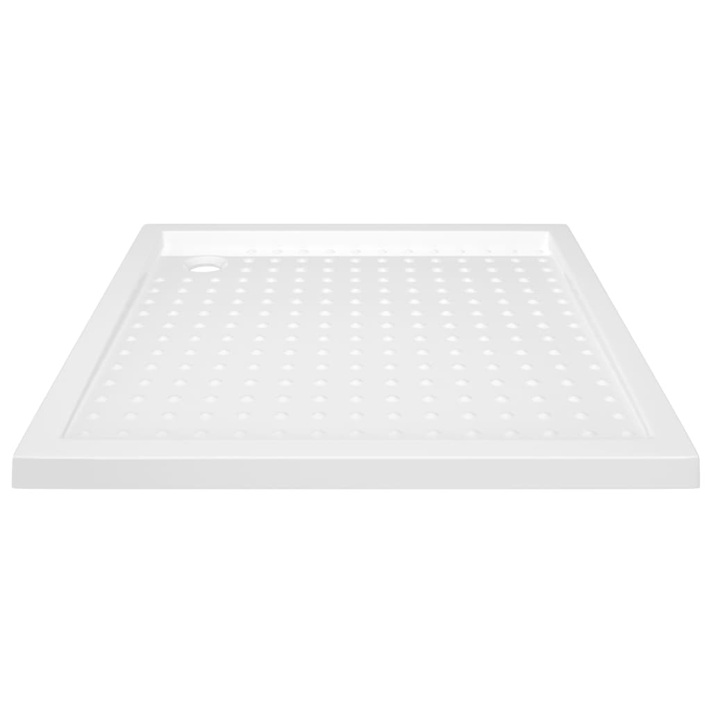 Podloga za tuširanje s točkicama bijela 80 x 80 x 4 cm ABS