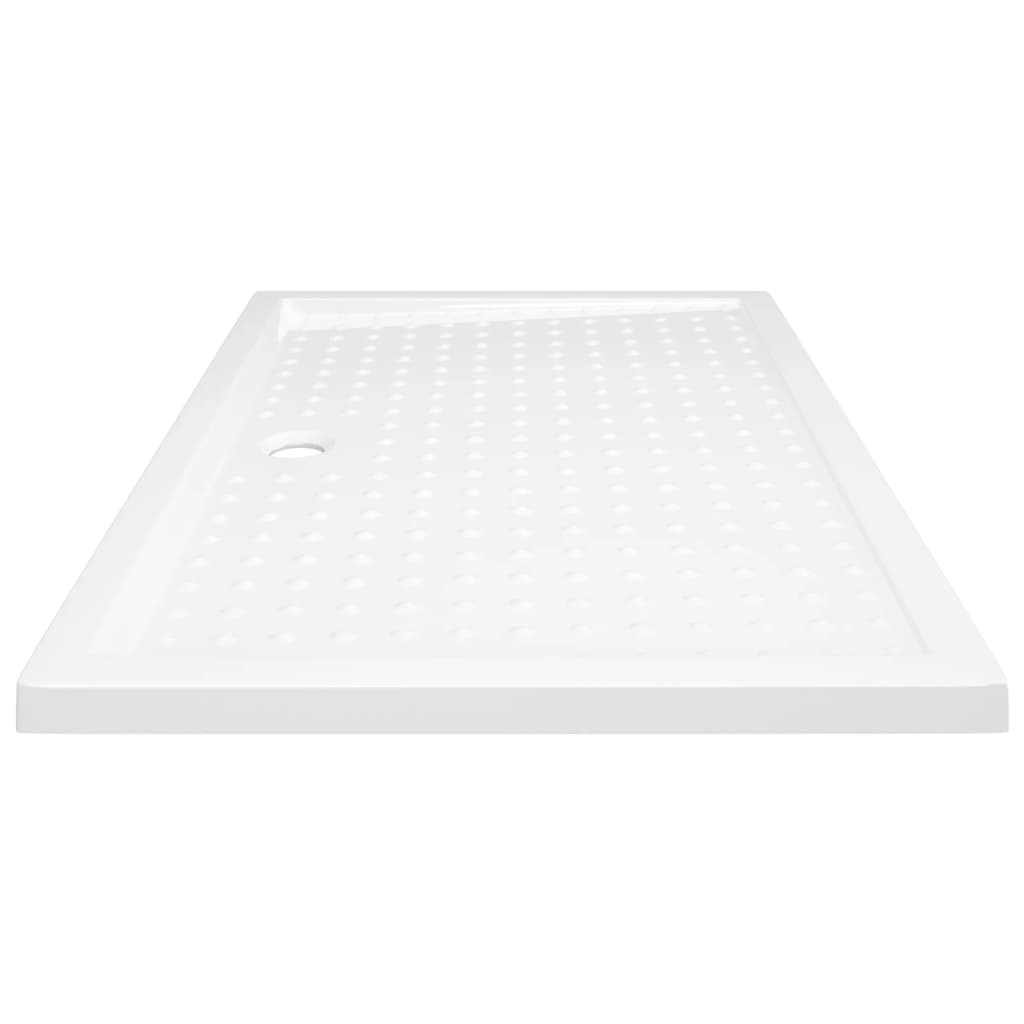 Podloga za tuširanje s točkicama bijela 80 x 120 x 4 cm ABS