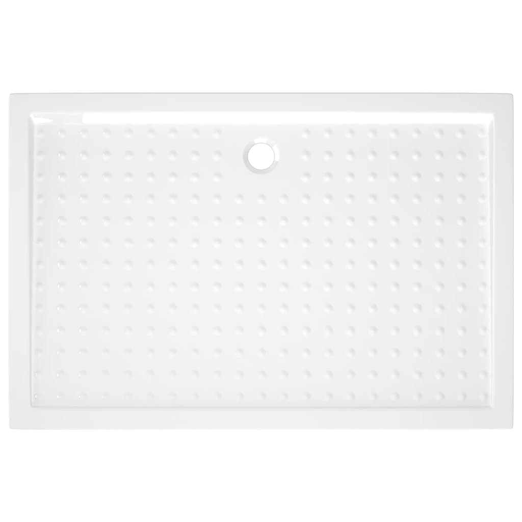 Podloga za tuširanje s točkicama bijela 80 x 120 x 4 cm ABS