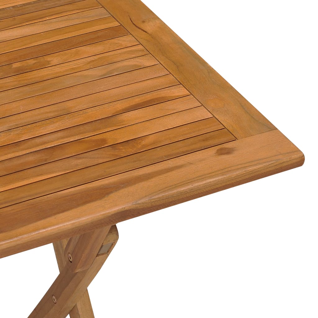 Sklopivi vrtni blagovaonski stol 90x60x75 cm masivna tikovina