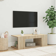 TV ormarić s LED svjetlima boja hrasta sonome 90 x 39 x 30 cm