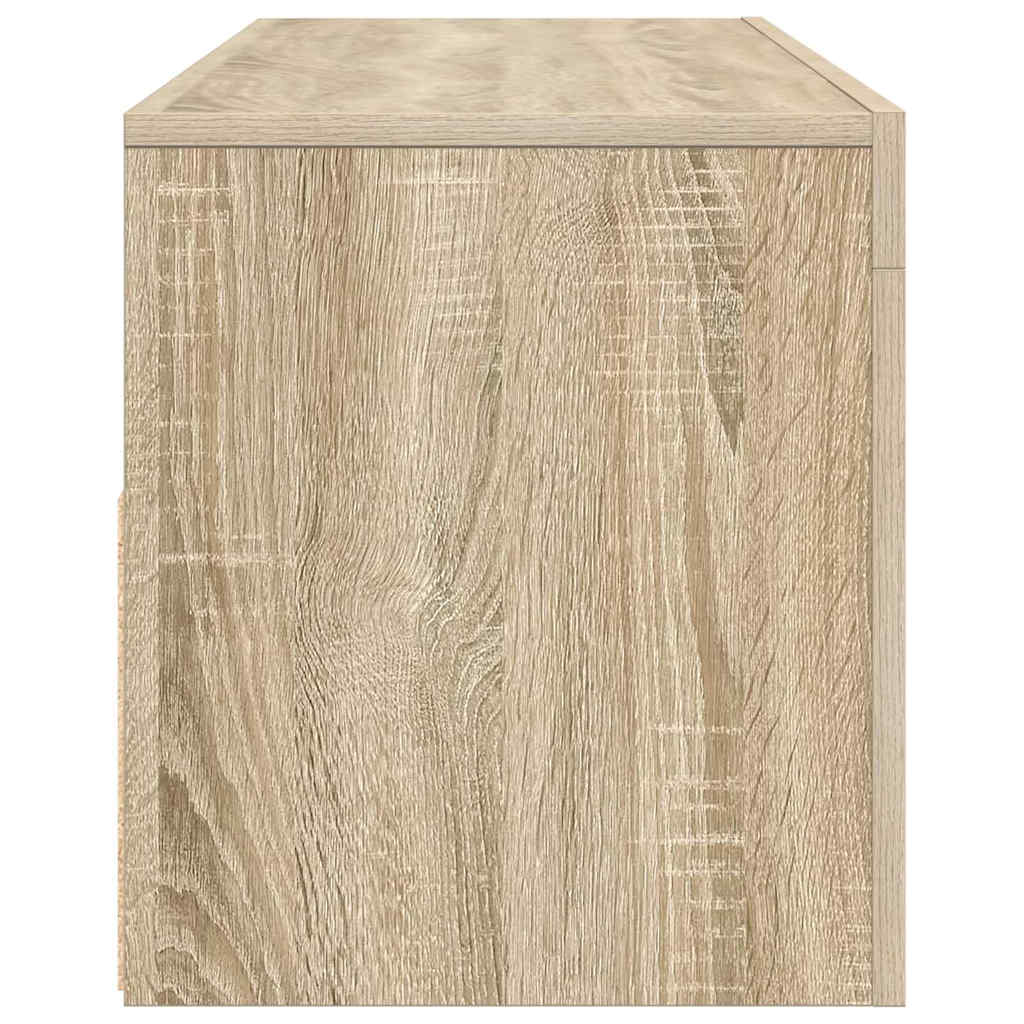 TV ormarić s LED svjetlima boja hrasta sonome 120 x 35 x 40 cm Smeđa
