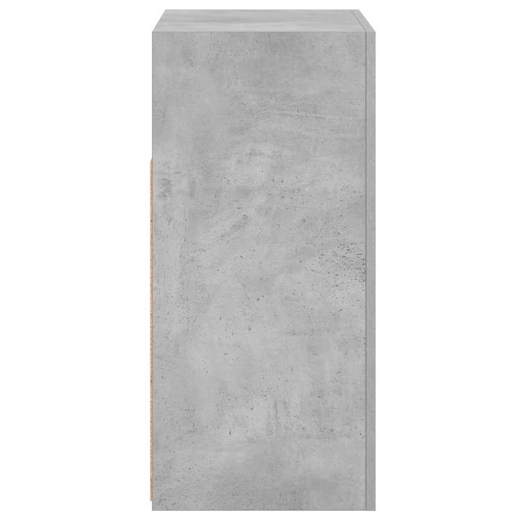Komoda s LED svjetlima siva boja betona 80 x 35 x 75 cm