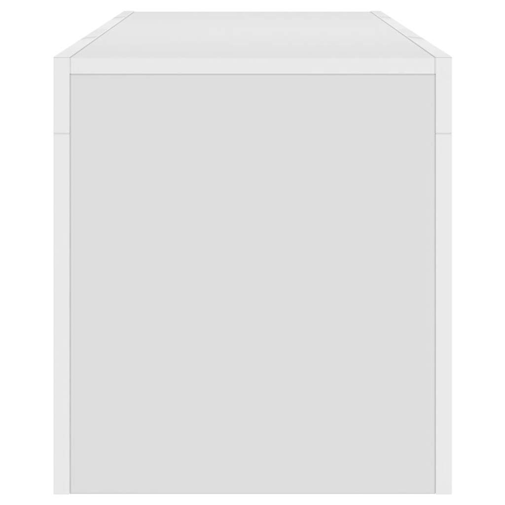 TV ormarić s LED svjetlima bijeli 120 x 35 x 40 cm