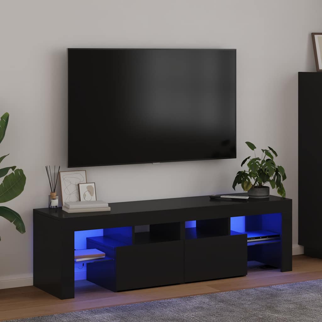 TV ormarić LED boja hrasta 140 x 36,5 x 40 cm konstruirano drvo