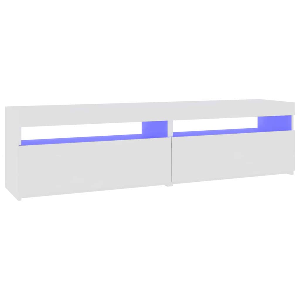 TV ormarići s LED svjetlima 2 kom bijeli 75 x 35 x 40 cm