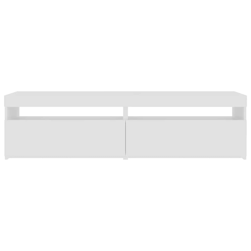 TV ormarići s LED svjetlima 2 kom bijeli 75 x 35 x 40 cm