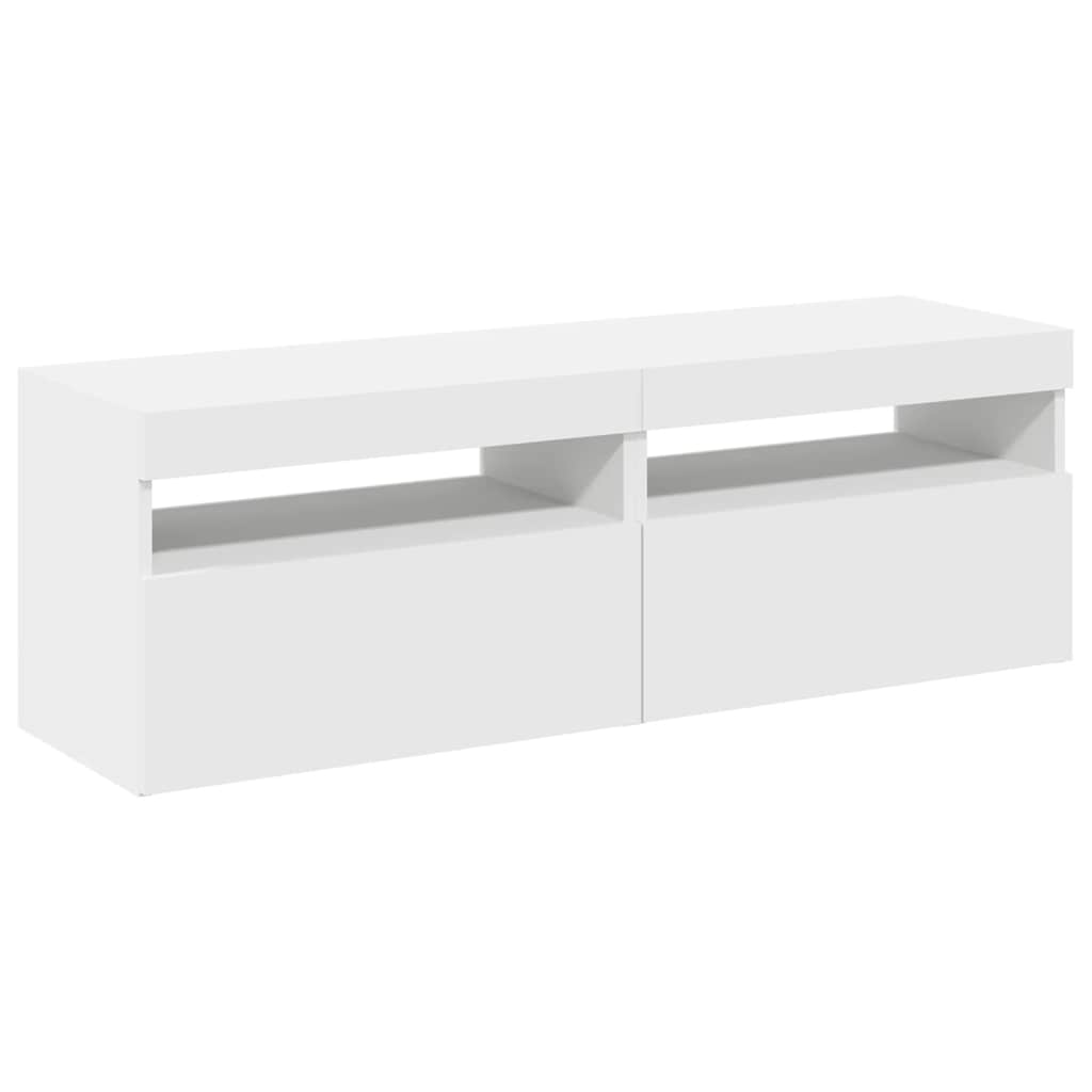 TV ormarići s LED svjetlima 2 kom bijeli 60 x 35 x 40 cm