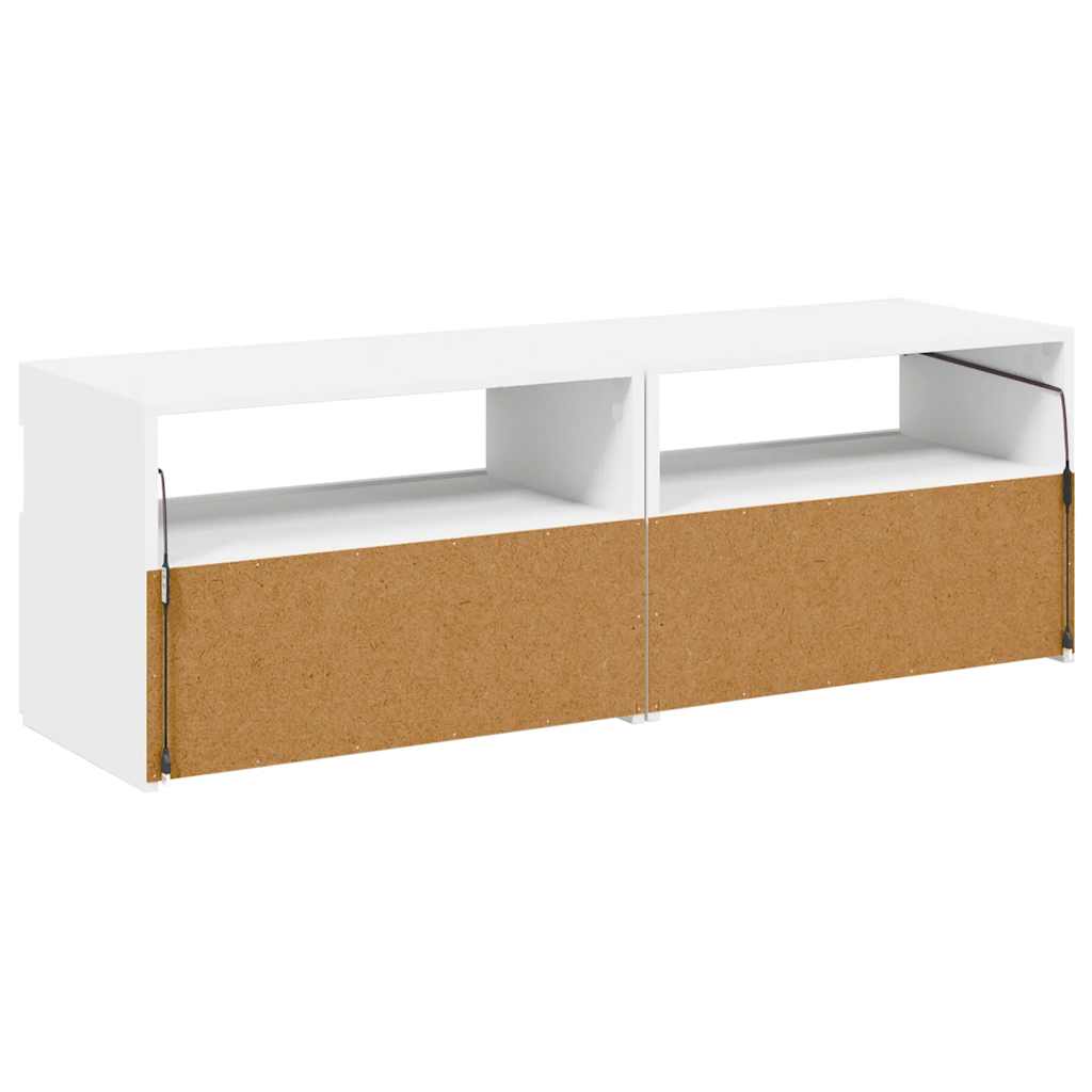 TV ormarići s LED svjetlima 2 kom bijeli 60 x 35 x 40 cm