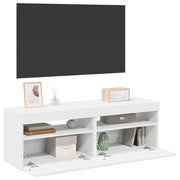 TV ormarići s LED svjetlima 2 kom bijeli 60 x 35 x 40 cm