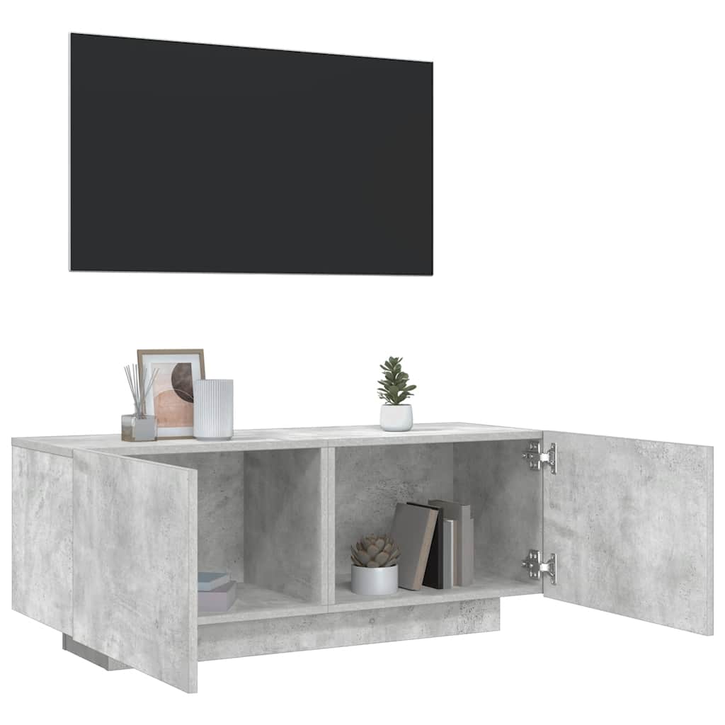 TV ormarić boja betona 100 x 35 x 40 cm od konstruiranog drva