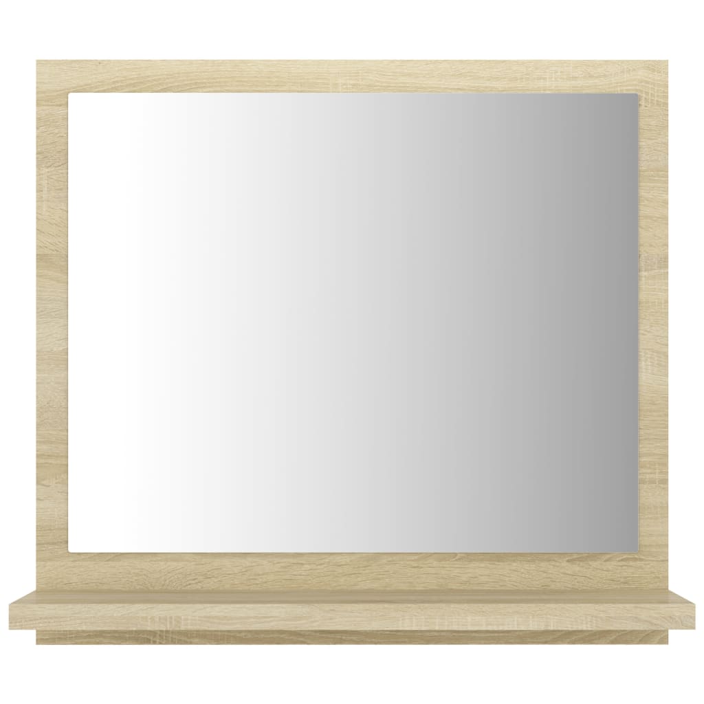 Kupaonsko ogledalo boja hrasta 40x10,5x37 cm konstruirano drvo