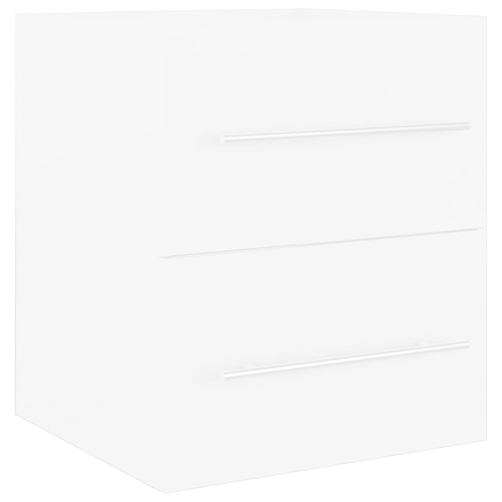 Ormarić za umivaonik bijeli 41 x 38,5 x 48 cm konstruirano drvo