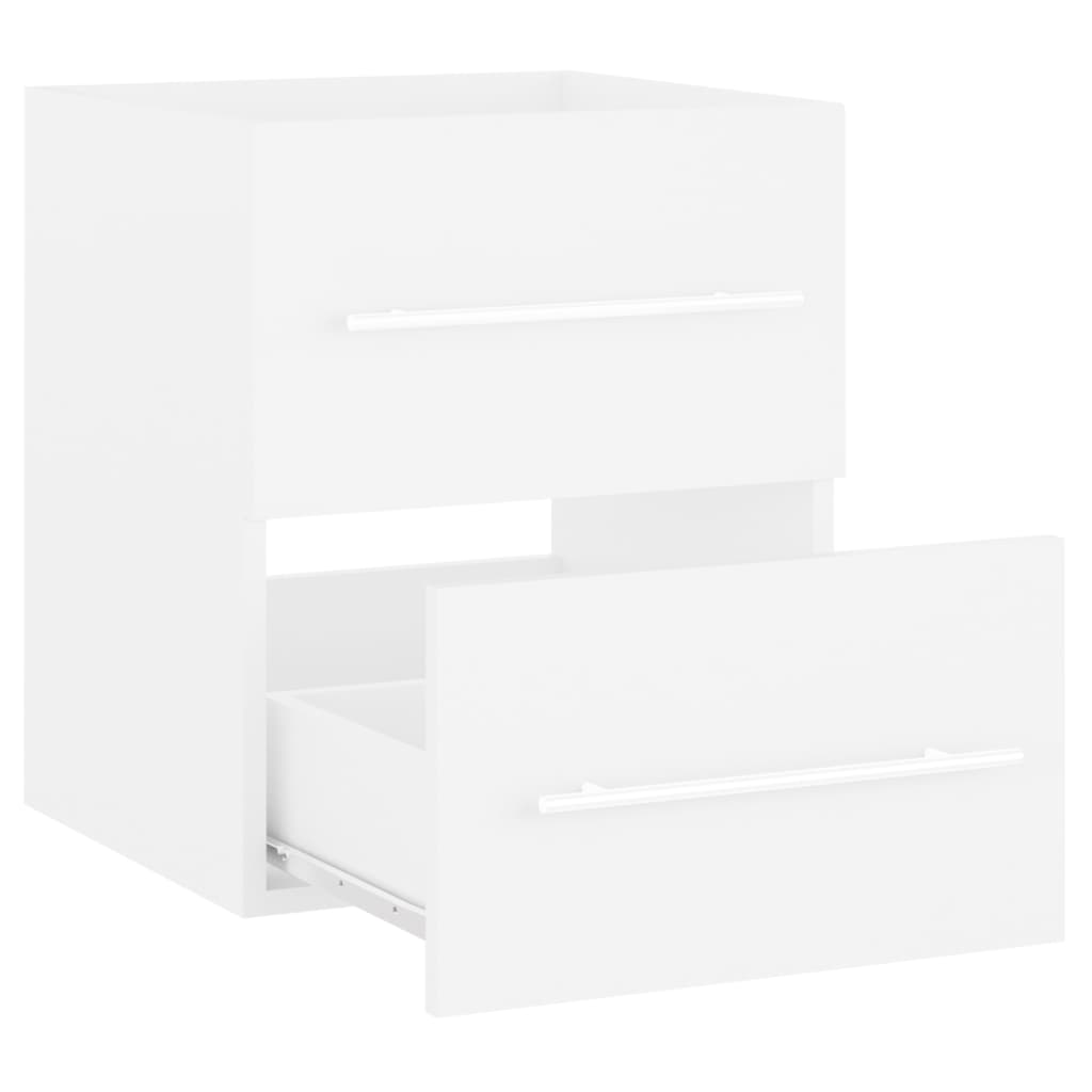 Ormarić za umivaonik bijeli 41 x 38,5 x 48 cm konstruirano drvo