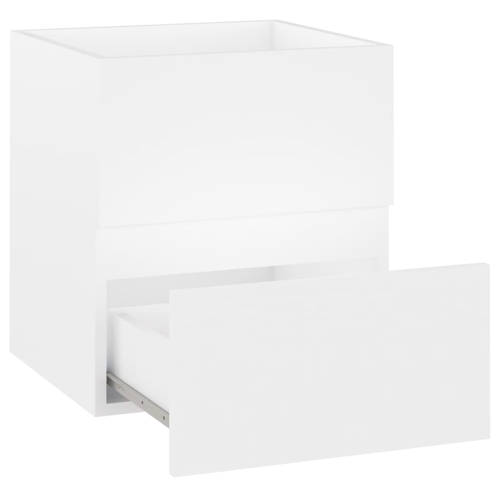 Ormarić za umivaonik bijeli 41 x 38,5 x 45 cm drveni