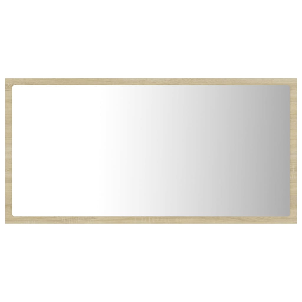 LED kupaonsko ogledalo boja hrasta sonome 80x8,5x37 cm akrilno