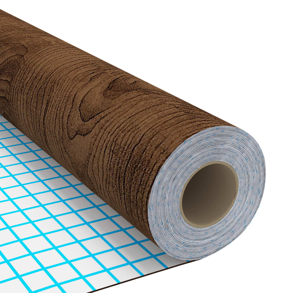 Samoljepljive folije za vrata 4 kom tamni hrast 210 x 90 cm PVC