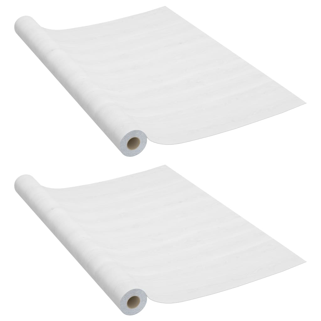 Samoljepljive folije za namještaj 2 kom bijele 500 x 90 cm PVC