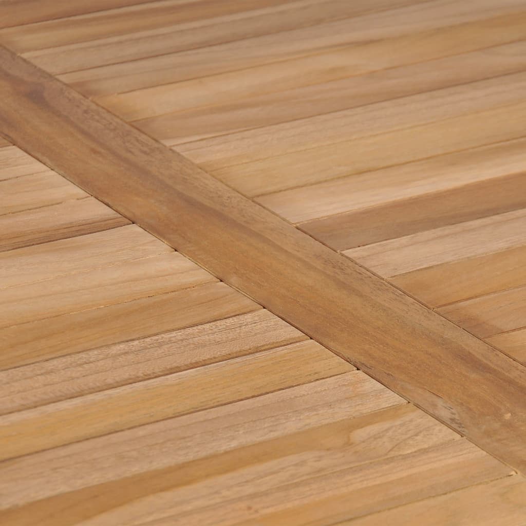 Vrtni blagovaonski set od 3 dijela 80x80 cm masivno tikovino drvo