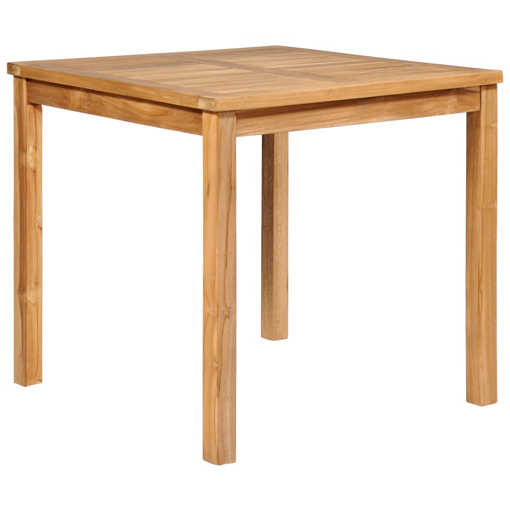 Vrtni blagovaonski set od 3 dijela 80x80 cm masivno tikovino drvo