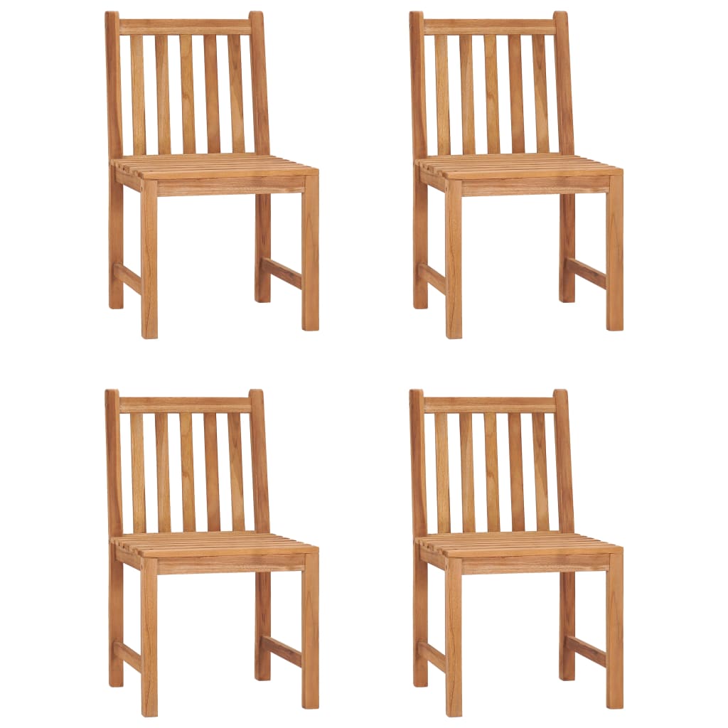 Vrtni blagovaonski set od 5 dijelova 80x80 cm masivno tikovino drvo