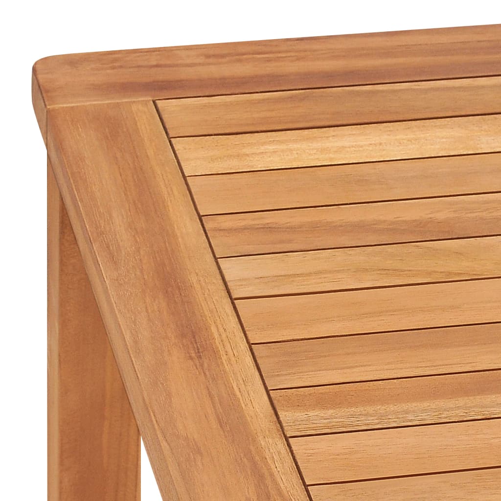 Vrtni blagovaonski set od 5 dijelova 140 x 80 cm masivno tikovino drvo