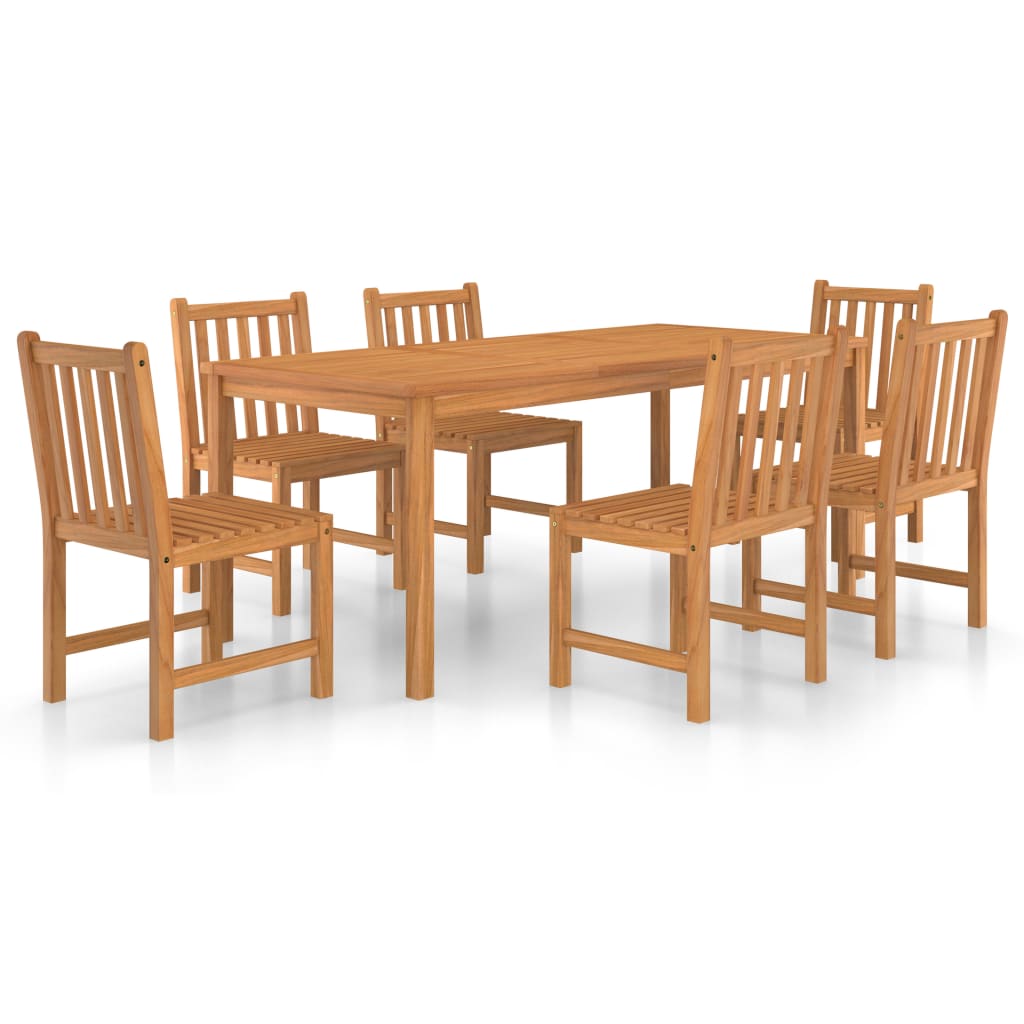 Vrtni blagovaonski set od 7 dijelova 180x90 cm masivno tikovino drvo