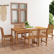 Vrtni blagovaonski set od 7 dijelova 180x90 cm masivno tikovino drvo