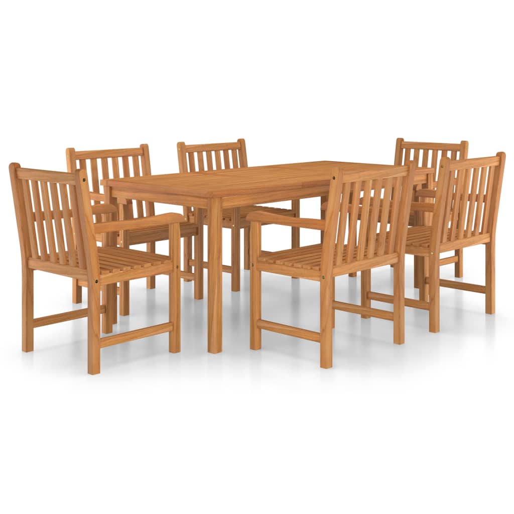 Vrtni blagovaonski set od 7 dijelova 180x90 cm masivno tikovino drvo