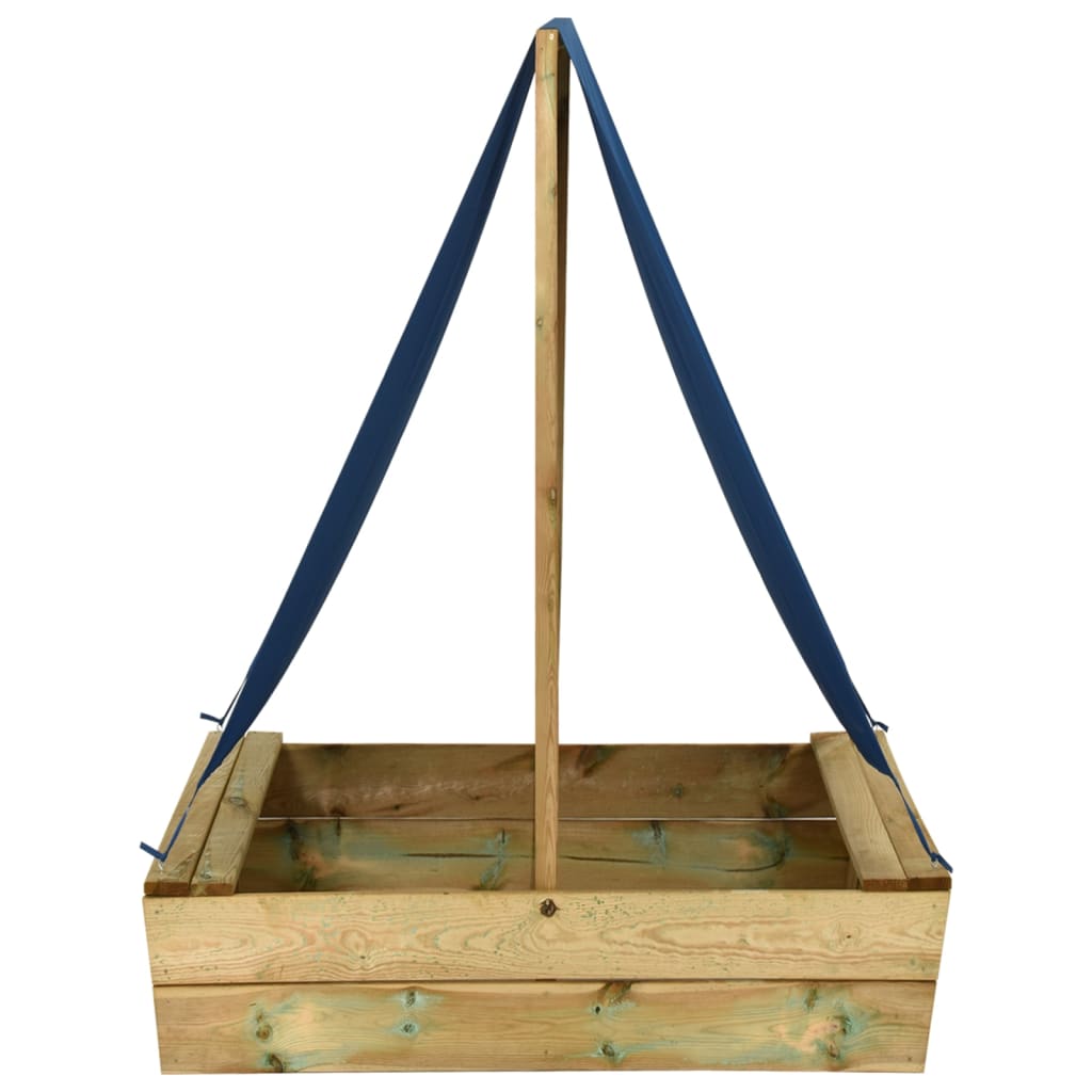 Pješčanik s krovom 80 x 60 x 97,5 cm od impregnirane borovine