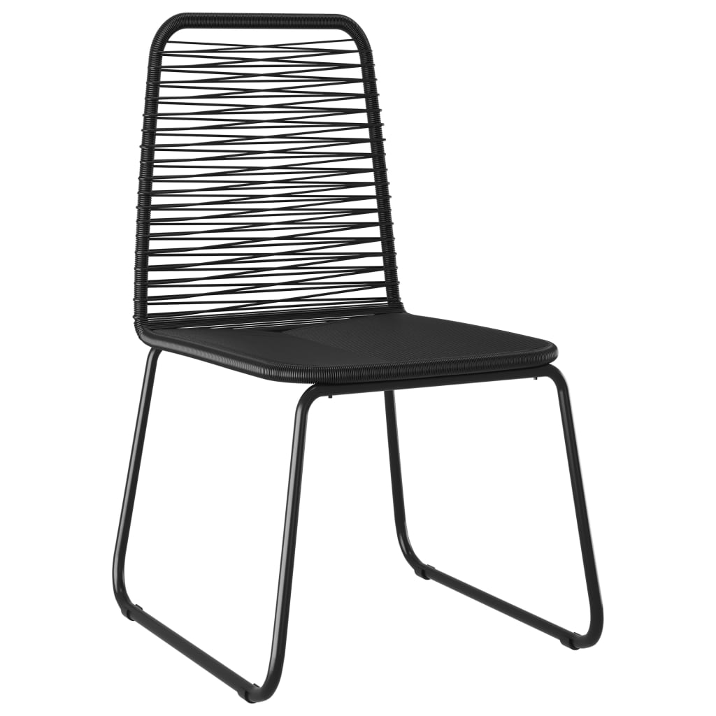 9-dijelni vrtni blagovaonski set od PVC ratana crno-smeđi