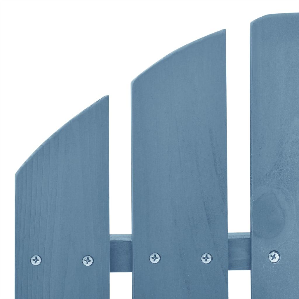 Vrtna stolica za ljuljanje Adirondack od masivne jelovine plava