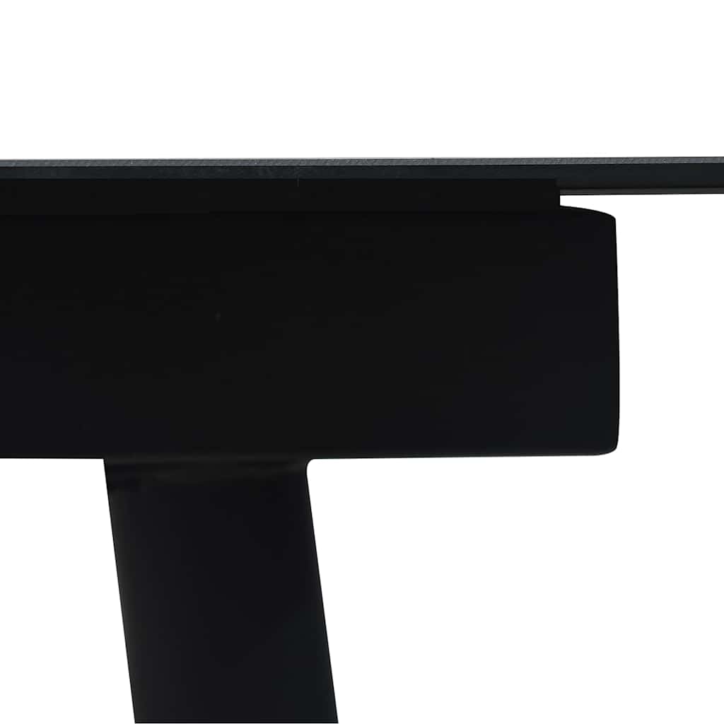 5-dijelni vrtni blagovaonski set od PVC ratana crni Crna
