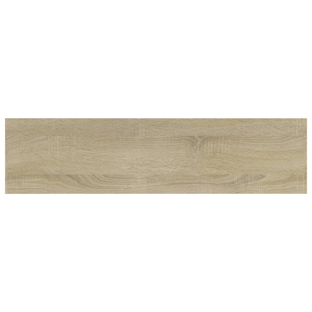 Police za knjige 4 kom boja hrasta sonome 40x10x1,5 cm drvene