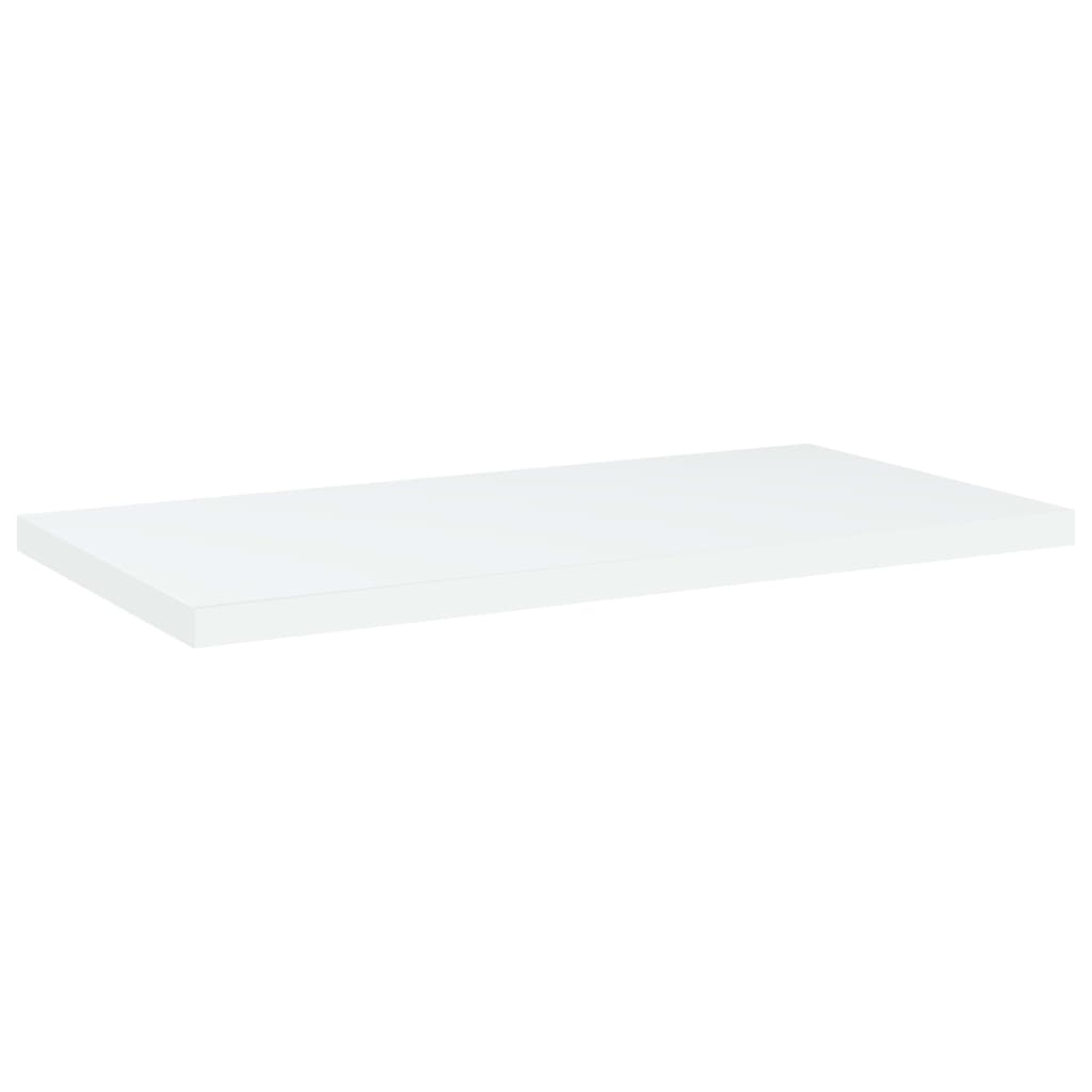 Police za knjige 4 kom bijele 40x20x1,5 cm konstruirano drvo