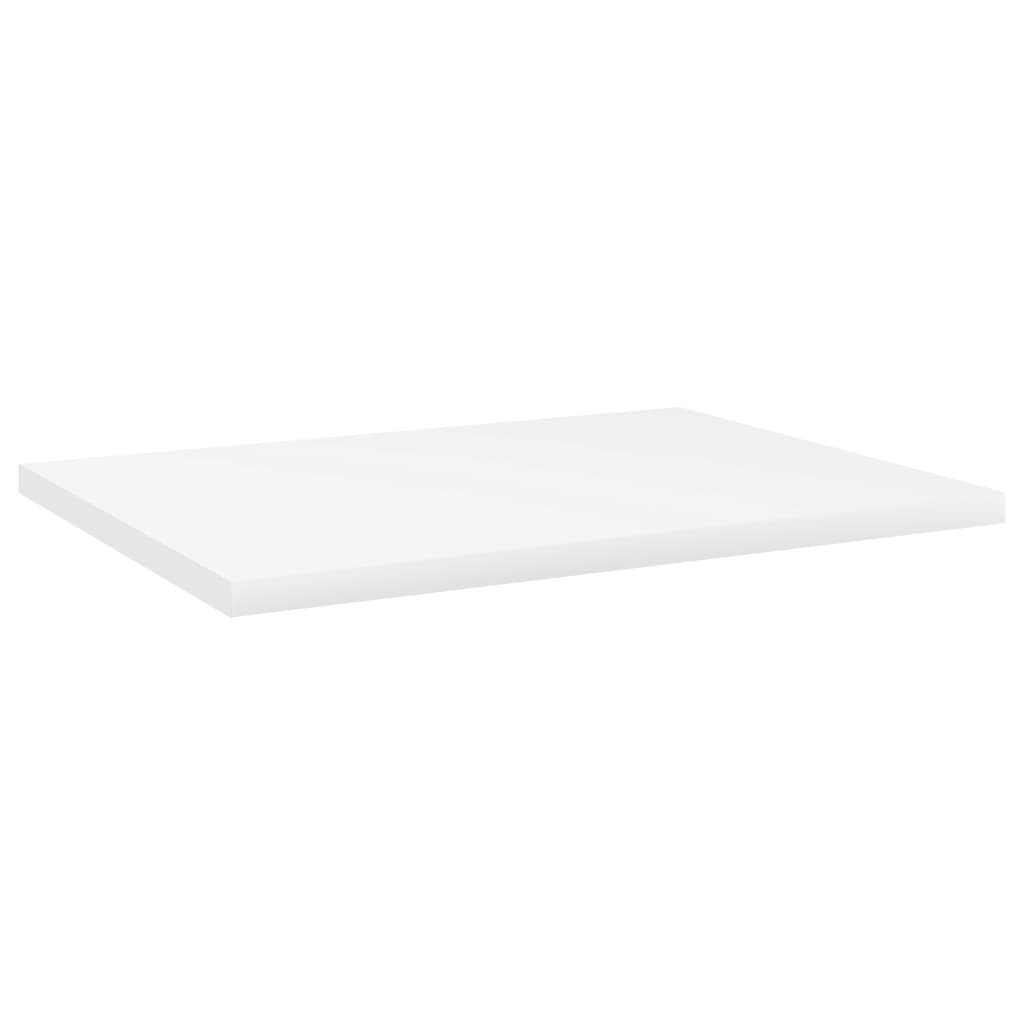 Police za knjige 4 kom bijele 40x30x1,5 cm konstruirano drvo