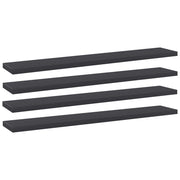 Police za knjige 4 kom sive 60 x 10 x 1,5 cm od iverice