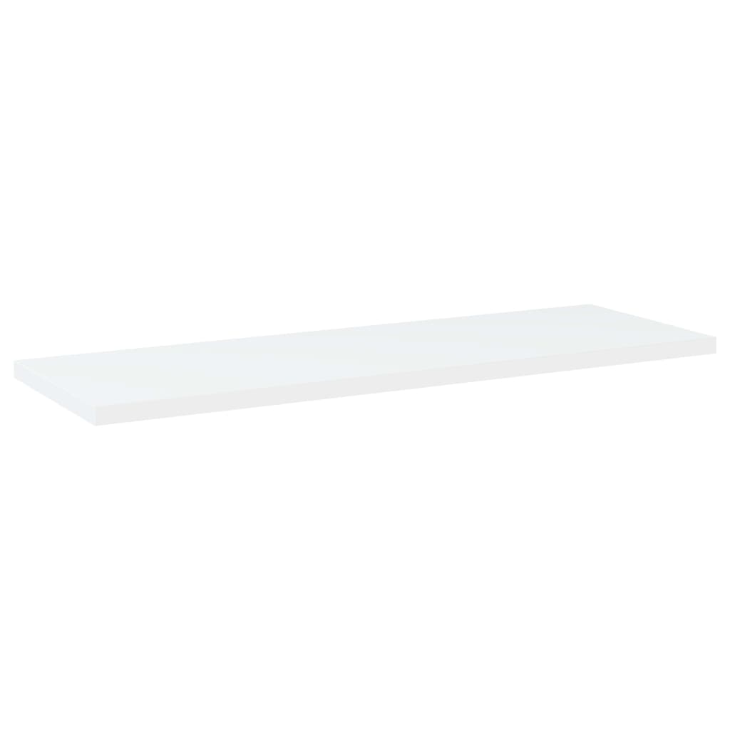 Police za knjige 4 kom bijele 60x20x1,5 cm konstruirano drvo