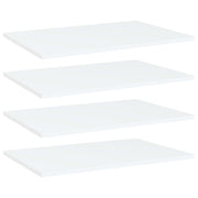 Police za knjige 4 kom bijele 60x40x1,5 cm konstruirano drvo