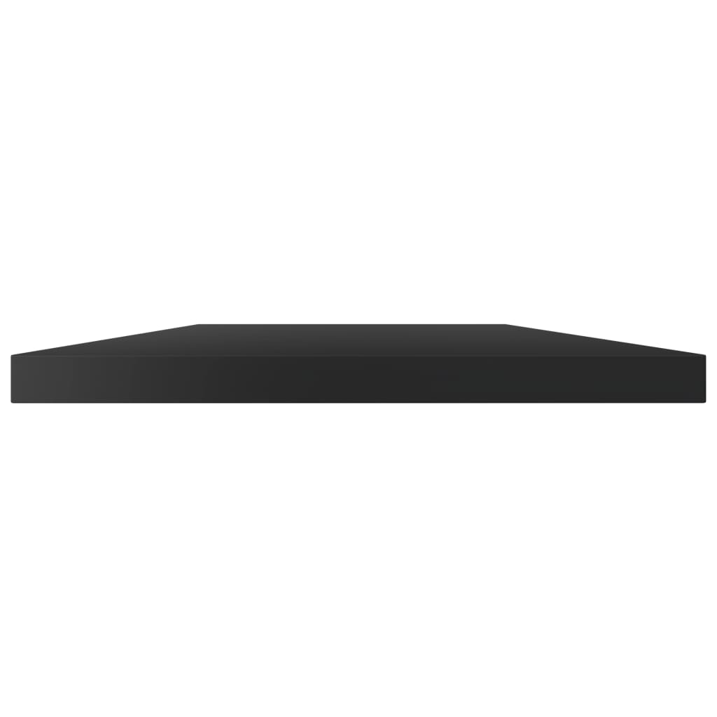 Police za knjige 8 kom visoki sjaj crne 60x40x1,5 cm iverica