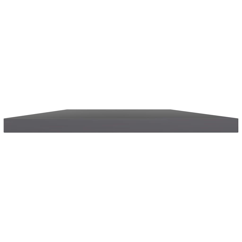 Police za knjige 8 kom visoki sjaj sive 60 x 40 x 1,5 cm drvene