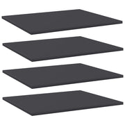 Police za knjige 4 kom sive 60 x 50 x 1,5 cm od iverice